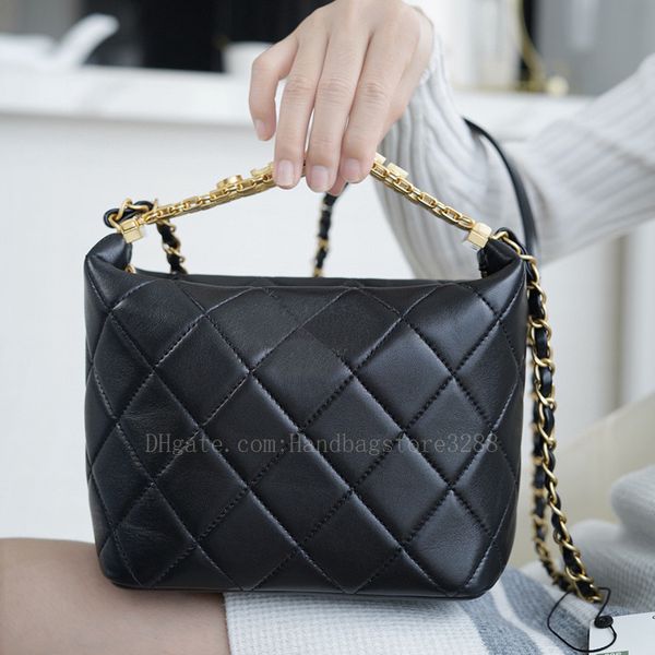 

cc hobos bags new style 22s lambskin diamond lattice designer luxurious shoulder bag lady handbag leather woman purses wholesale card holder