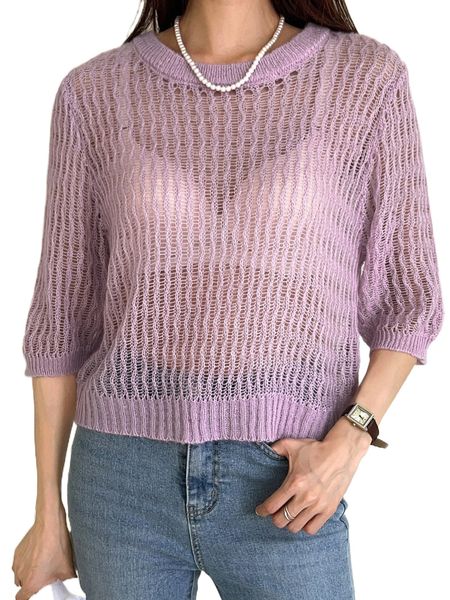 

dazy solid pointelle knit without bra h9ig#, White;black