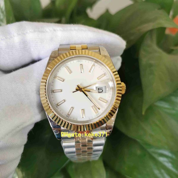 

super men watch 126333 126233 41mm two tones jubilee sapphire yellow gold & steel 904l cal.3235 movement automatic mechanical mens watches w, Slivery;brown