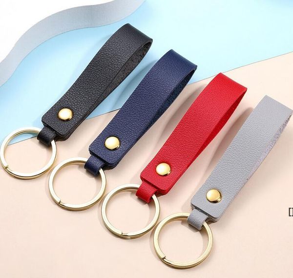 

pu leather keychain metal keyring car keychains lover pendant gift key chain mixed colors bbb15030, Silver