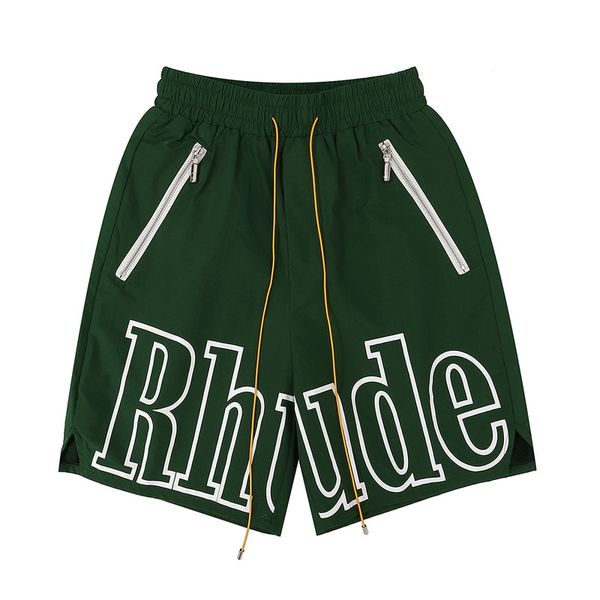 

men's shorts designer rhude summer fashion beach pants men street wear red blue black purple mens loose short size s-xl17qs, White;black