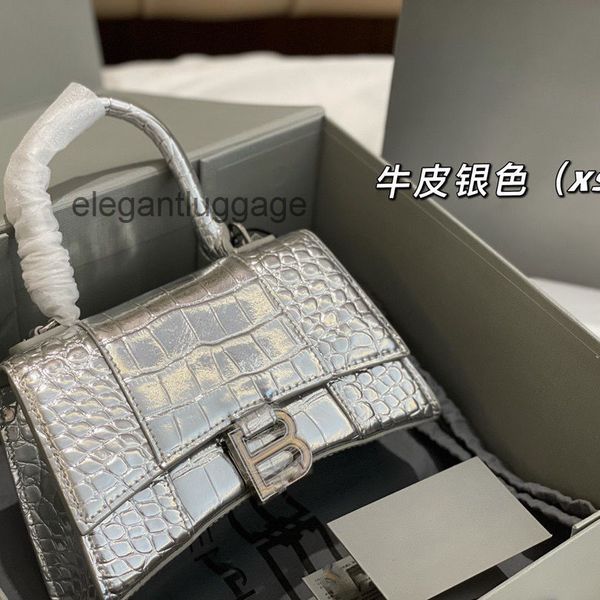 

2022 bags women designer bag female balencaigss hourglass bags high capacity crocodile bag leather handbag handbag ixui