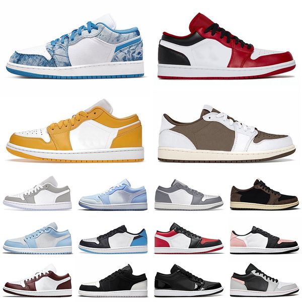 

jumpmans 1 mens trainers basketball shoes 1s low ts x reverse mocha sneakers women trainers, White;red