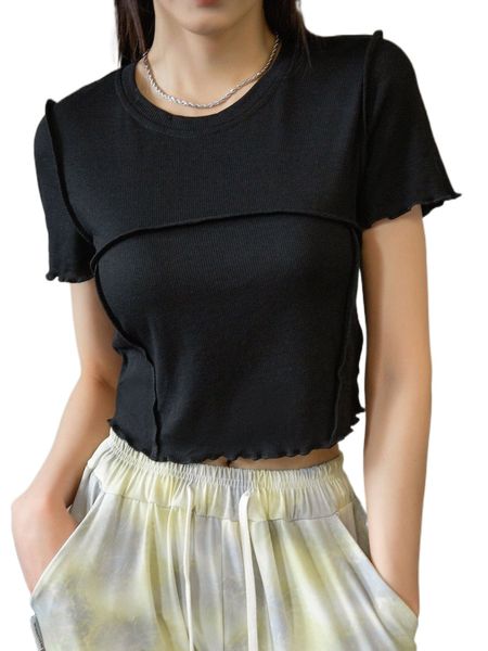 

dazy l.ettuce t.rim c.rop tee n6ws#, White
