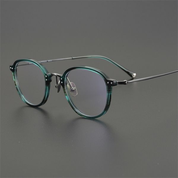 

80% off stores online charming shows pure titanium ultra light glasses, literary and artistic small exquisite myopia frame, female dalian sh, White;black