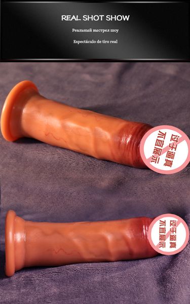 Massaggio Nuovi arrivi Silicone Dildo realistico Sensazione realistica Pene per le donne Soft Big Dick Real Dildo Ventosa Consolador Sex Toys