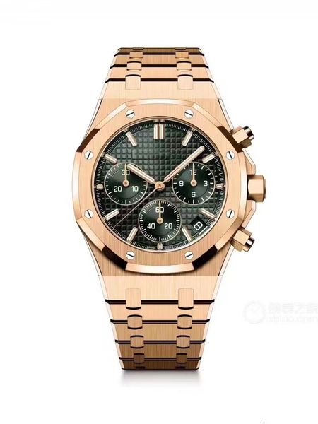 

bf 26331or chronograph 41mm in diameter with 7750 movement sapphire mirror 316 fine steel case wire-drawing and part polishing polishing pro, Slivery;golden