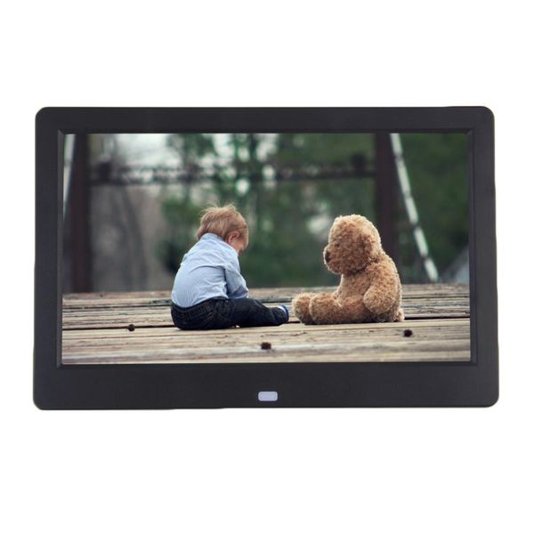 Super Slim 10,1 polegadas TFT LCD Digital Photo Frame Album MP4 Filme Player Despertador JPEG / JPG / BMP MMC / MS / SD MPEG AVI XVID