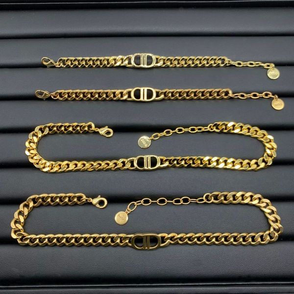 

68% off 2022 new jewelry accessories necklace new neck chain bracelet simple style fashion jewelry, Golden;silver