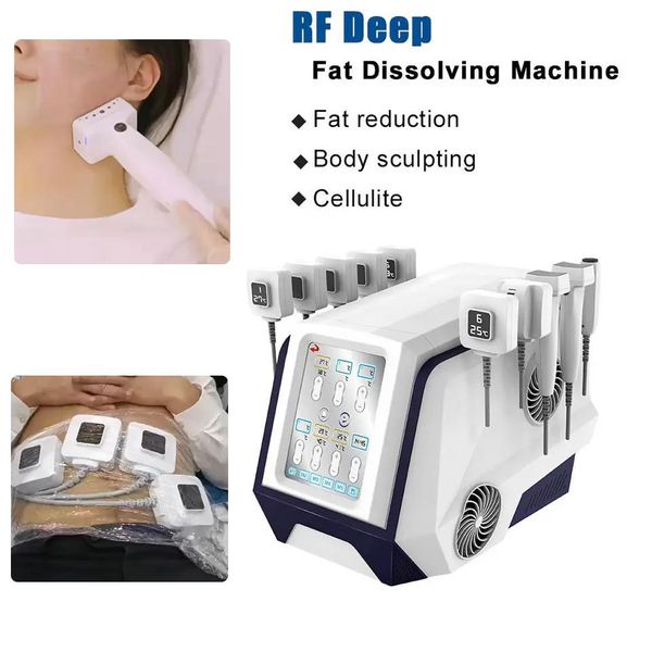2 em 1 Máquina de RF de levantamento de rosto de emagrecimento corporal com multipolar e tripolar para gordura Reduce o rejuvenescimento da pele radiofrequência