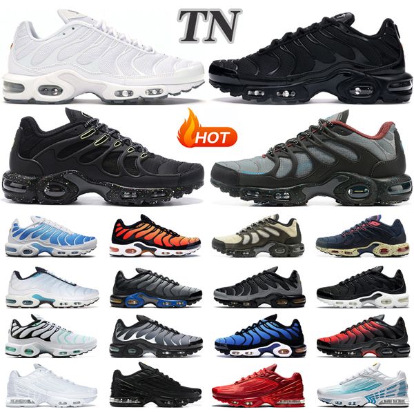 

2022 tn plus running shoes tn 3 men women triple black white terrascape sky blue wolf grey hyper jade mens trainer outdoor sneakers