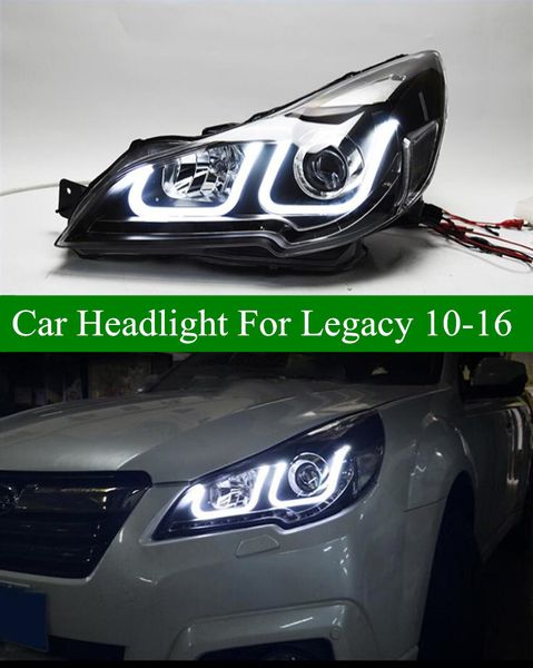 Dinamica Turn Head Light Per Subaru Legacy Auto Faro 2010-2016 Luci Diurne A LED Alto Angolo del Fascio Occhio fari di Montaggio