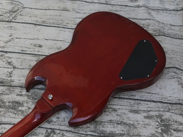 

custom quality red jimmy page electric guitar little devil viabrato