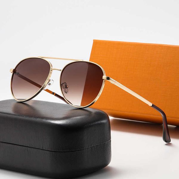

1pcs designer brand classic pilot sunglasses fashion women sun glasses uv400 gold frame green mirror 58mm lens with box, White;black