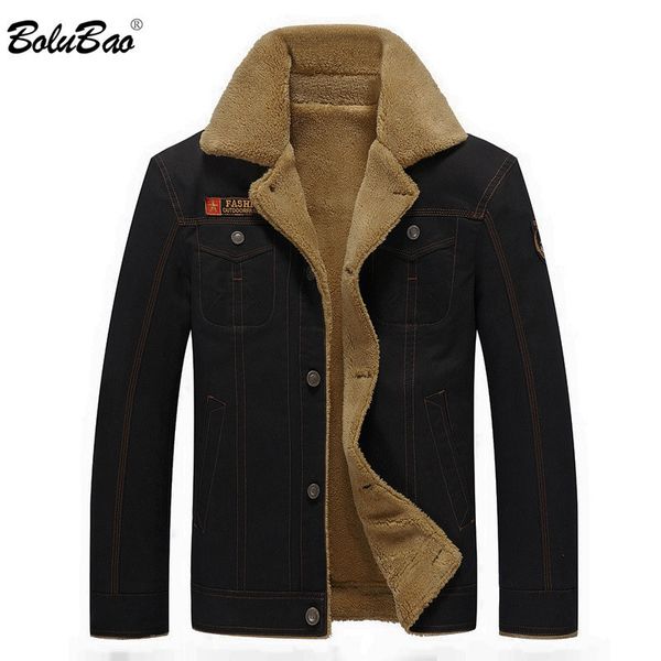 BOLUBAO Giacca da uomo invernale Bomber militare Jaqueta Masculina Cappotto Uomo Nero Maschio 201105