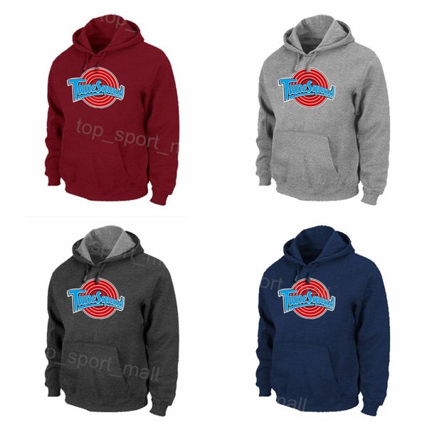 

men youth women tune squad basketball hoody jersey looney tunes hooded pullover space jam hoodies movie sweatshirts purple black grey red bl, Black;red