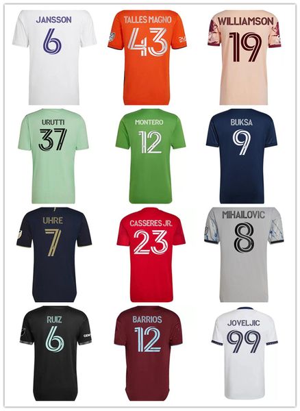

player version mls la galaxy soccer jerseys los angeles atlanta football shirts 2021 2022 inter miami york city chicharito uniforms, Black;yellow