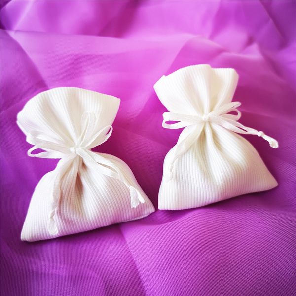 

white jewerly bag soft cloth bag mesh drawstring bags 1222401