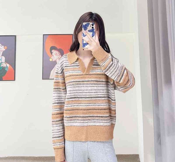 

women's knits & tees xiaohe women's autumn winter polo collar yarn sweater, White
