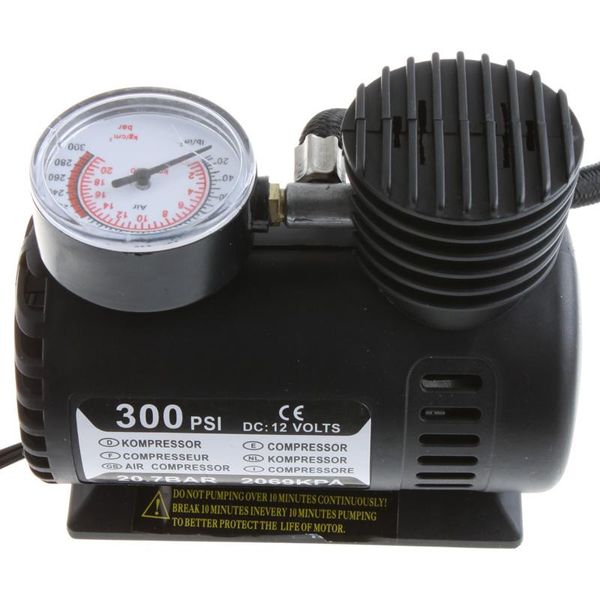 Pompa gonfiabile per auto portatile/Compressore d'aria elettrico DC 12V automatico/Gonfiatore di pneumatici 300PSI Automobile di emergenza