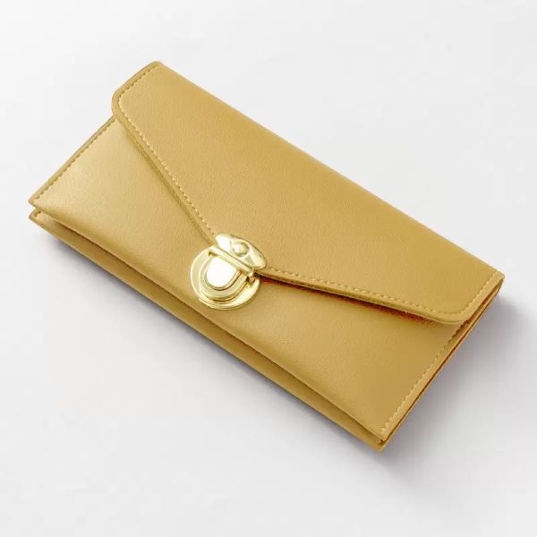 

simple classic women wallet soft leather pu hasp long clutch bag ladies all-match purse credit id card holder portefeuille femme