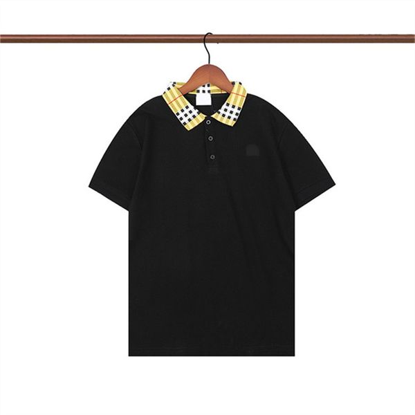 

2022 luxurys designers men dress t shirt man polo fashion embroidery letter pattern print breathable casual women short sleeve m-xxxl p53, White;black