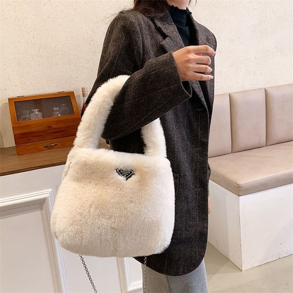 

20% off sitewide 2022 luxury bags women's autumn simple fashionable hairy hand bag net red messenger bag