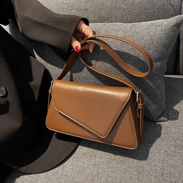 

high sense niche design flip small square bag 2021 new three-layer bag women's leisure retro single shoulder messenger bag