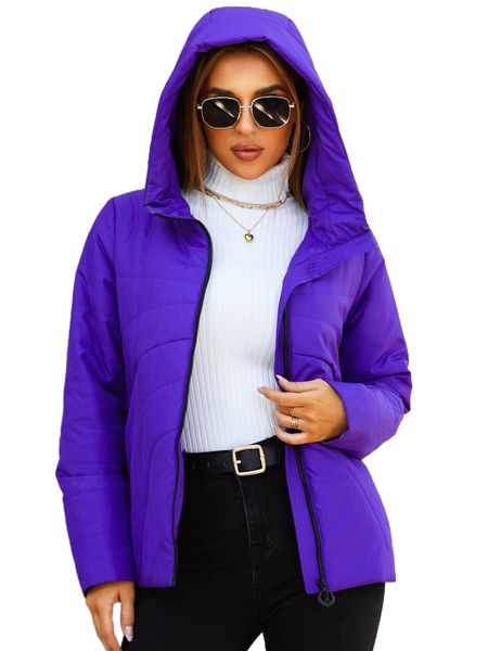 

miegofce zip up hooded puffer coat n2c5#, Black