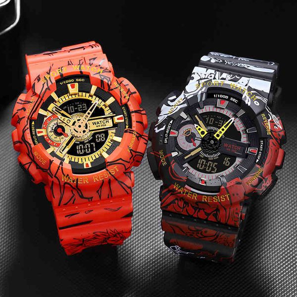 BASID One Piece Orologio sportivo da uomo Impermeabile Orologi da polso di lusso delle migliori marche Regali Orologi digitali stile G Shock Gentleman Fashion