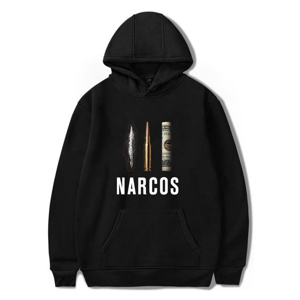 

tv narcos hoodie spring autumn fashion brand clothing hoodies fleece pullover sweatshirt narcos pablo escobar fz1334258i, Black