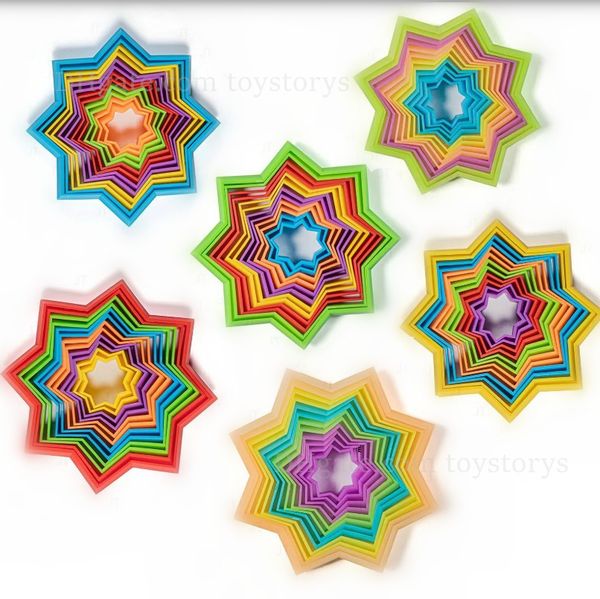 

3d magic star fidget toys ever-changing puzzle decompression toy spiral three-dimensional sensory illusion octagonal meteoroid