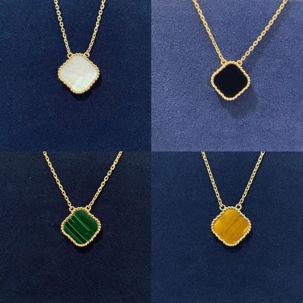 

designer women clover pendant necklaces screw jewelry love flowers necklace fashion luxury party wedding couple gift323g, Silver