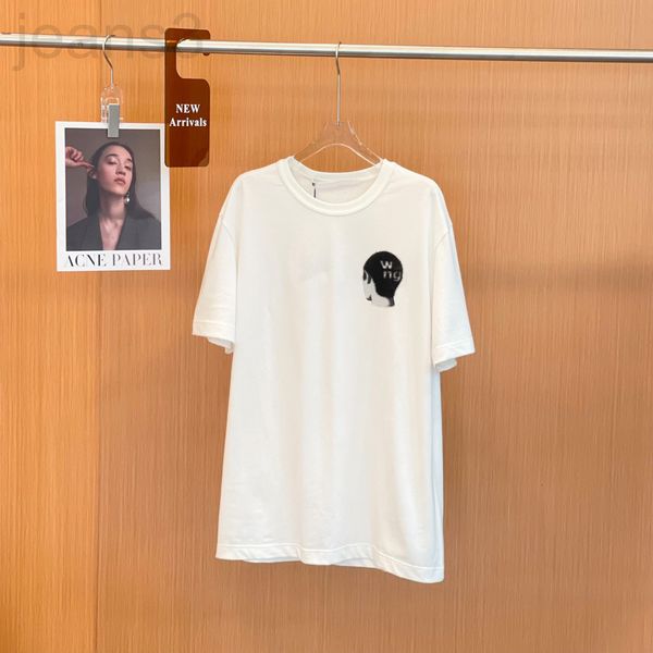 

women's t-shirt designer 2022 summer youth avatar flocking round neck short sleeve loose popular cartoon funny t-shirt women's cas, White