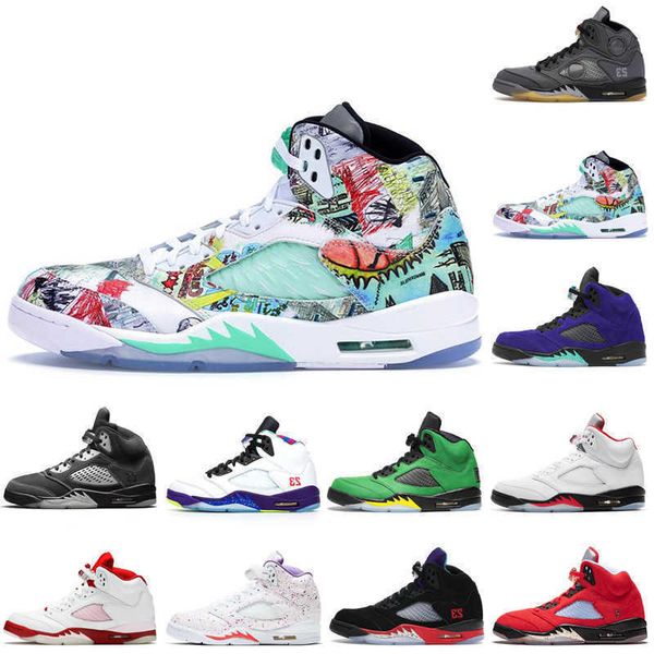 

5 5s men basketball shoes laney blue light aqua oklahoma florida gators mens sneakers women trainers, Black