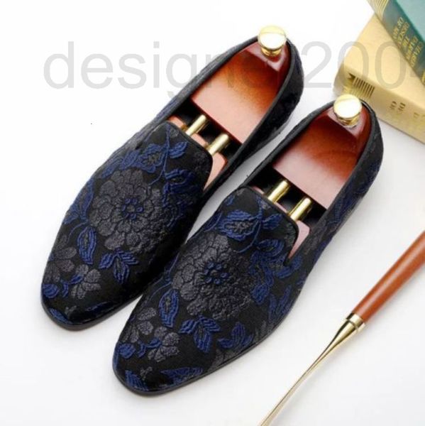 

dress shoes designer men's shoes embroidered lofook breathable men's fashion casual comfortable lazy personality chinese style c5s, Black
