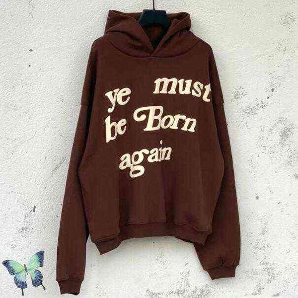 

brown foam fleece hoodie sweatshirt warm winter men women pullovers, Black