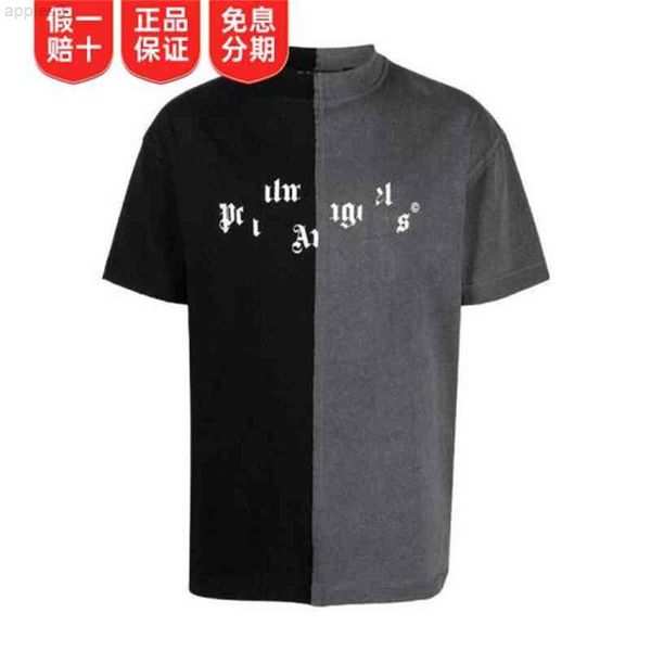 

angels t-shirt men's luxury color matching short t-shirt 1001 xl, White;black