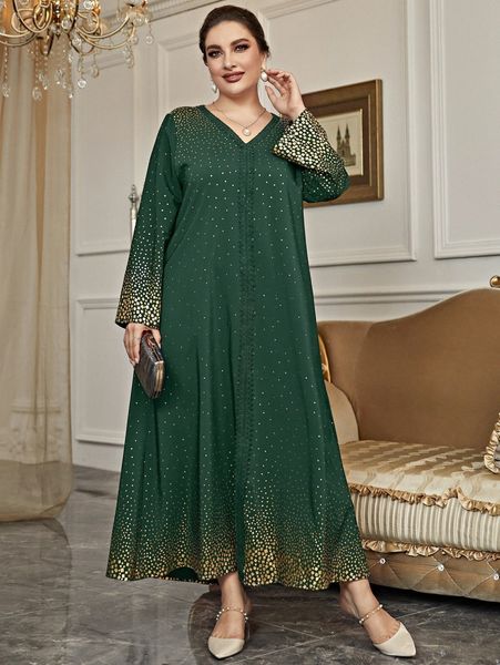 

plus gold geo print guipure lace panel maxi tunic dress t5gx#, Black