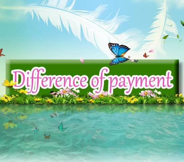 

difference of payment make up the difference, Black;white