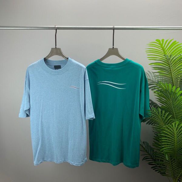 

2022ss new style high-grade pure cotton printed t-shirt round neck splicing pullover short sleeves size: m~xxxl color: black and white g531a, Black;brown