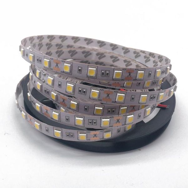 Strisce LED Strip Light 60LED/Meter Input 12V Safe Tape BSOD DIY Bianco Rosso Blu Verde RGB Rosa Linea flessibile 3M StickerLED StripsLED