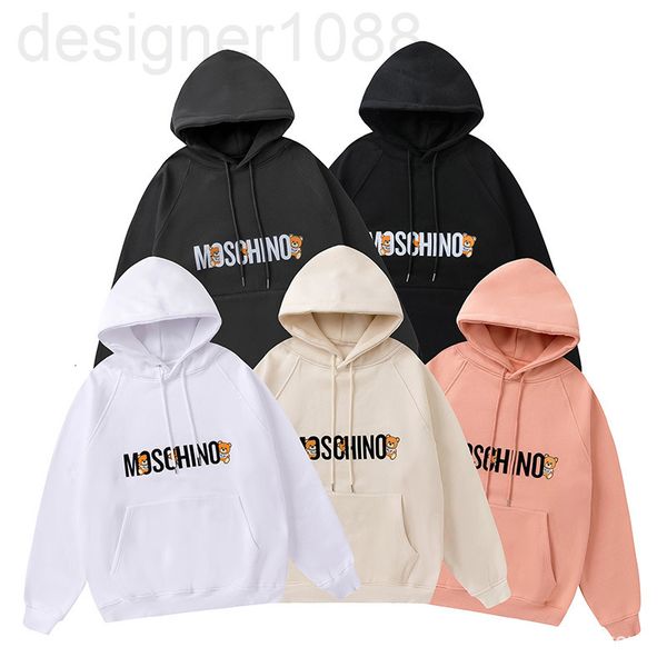 

men's hoodies & sweatshirts designer 2021 autumn winter new letter bear printed sweater casual couple men's and women's hoode, Black