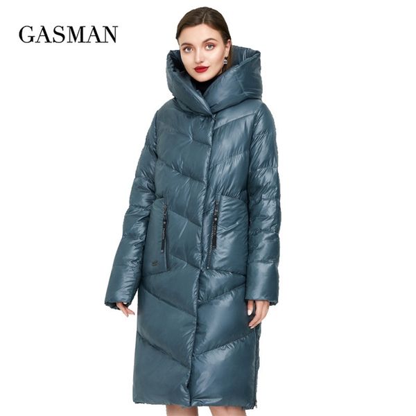 

gasman fashion warm parka women's winter jacket long thick outwear women's coat brand puffer down jacket plus size 206 201125, Black