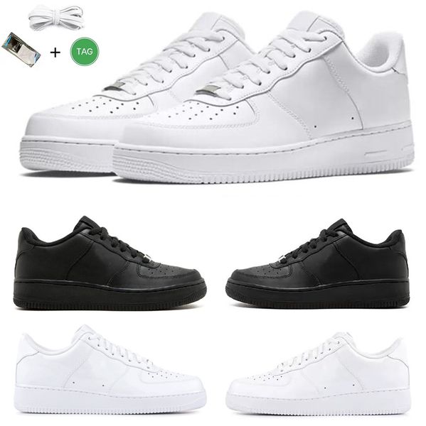 Nike Air Force Forces Airforce Airforces af1 1 Running Scarpe Fashion Classic Triple Bianco Black Red Rosso Piattaforma bassa scarpa da scarpe Skateboard Sneakers Scarpe US5.5-11