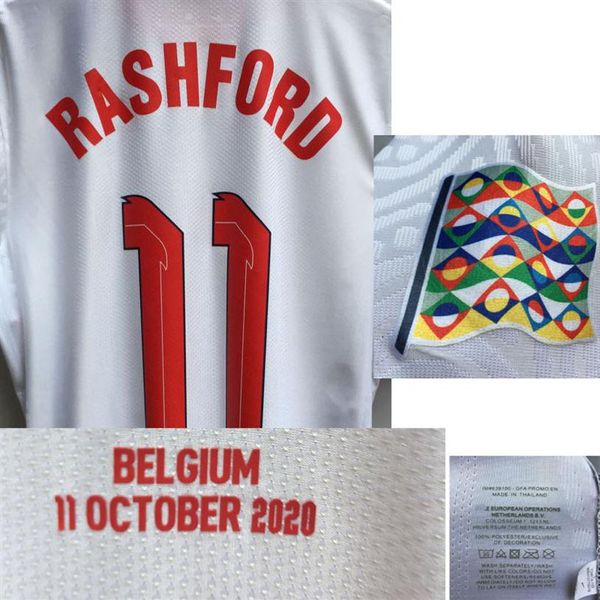 

2021 match worn player issue rashford kane mount with match details soccer patch badge208r