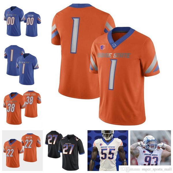 

ncaa boise state broncos college football jerseys robert mahone jersey chase cord hank bachmeier alexander mattison jerseys custom stitched, Black