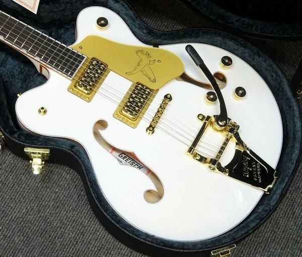 

g6636t players white falcon center block double-cut electric guitar