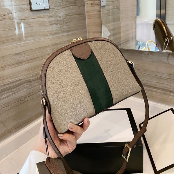 

shell bag designer totes bags single package half moon hand bag purse luxury leather fashion cross body shoulder quality women
