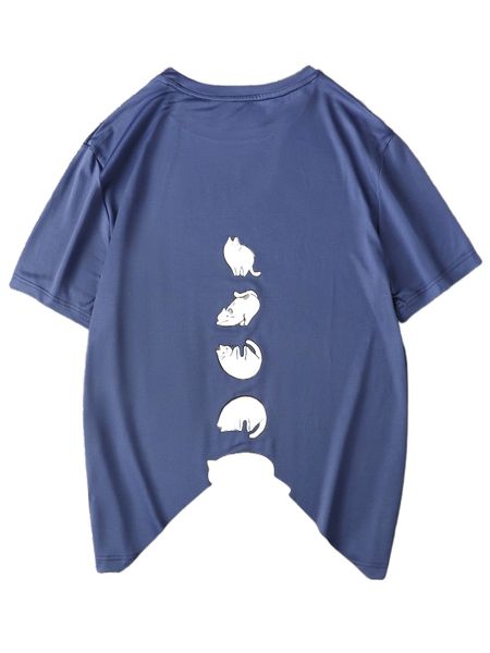 

men cartoon graphic tee c0o6#, White;black